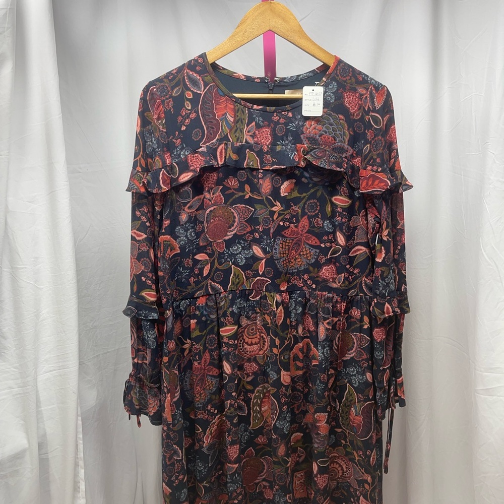 Loft Paisley Print Ruffled Dress 🏵️ - Picture 2 of 2